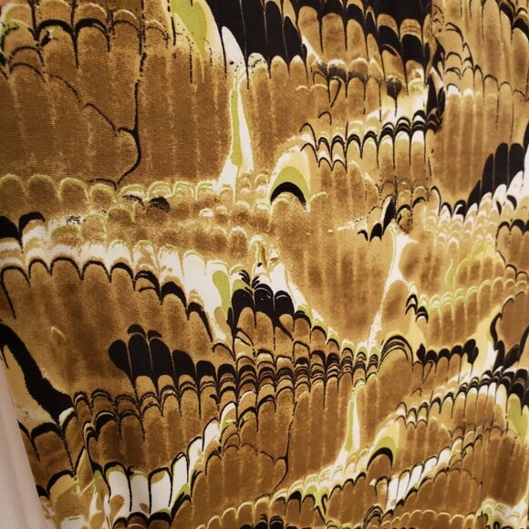 24/7 Comfort Green Multicolor Pattern Straight Wide Leg Stretchy Pants Size XL - Picture 7 of 12